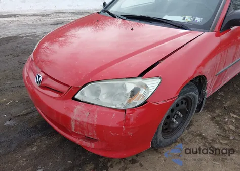 2005 Honda Civic Vp from USA, damaged, VIN 1HGES16425L001836